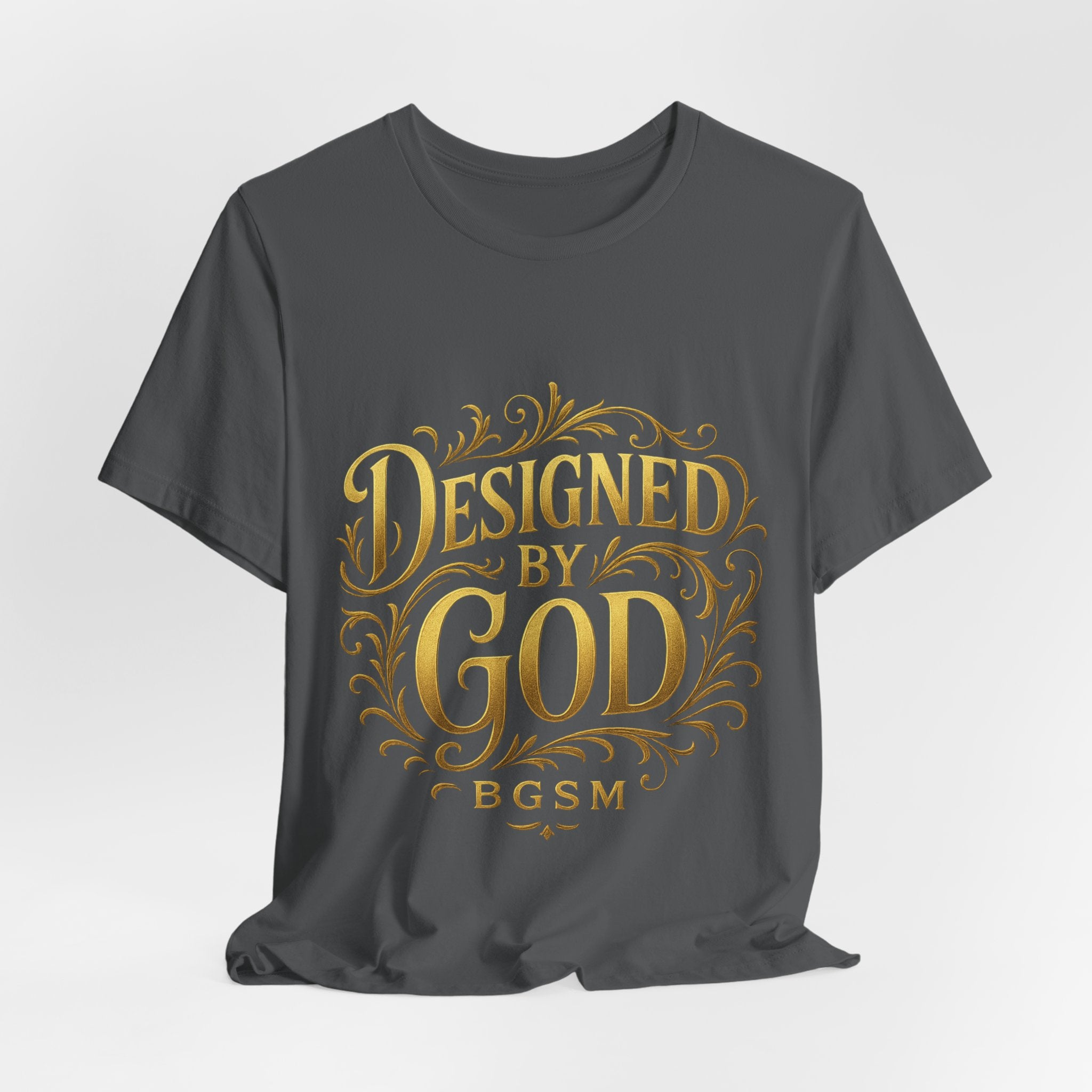 BGSM Designed by God Tee — Inspirational Christian Short Sleeve Shirt (BGSM)