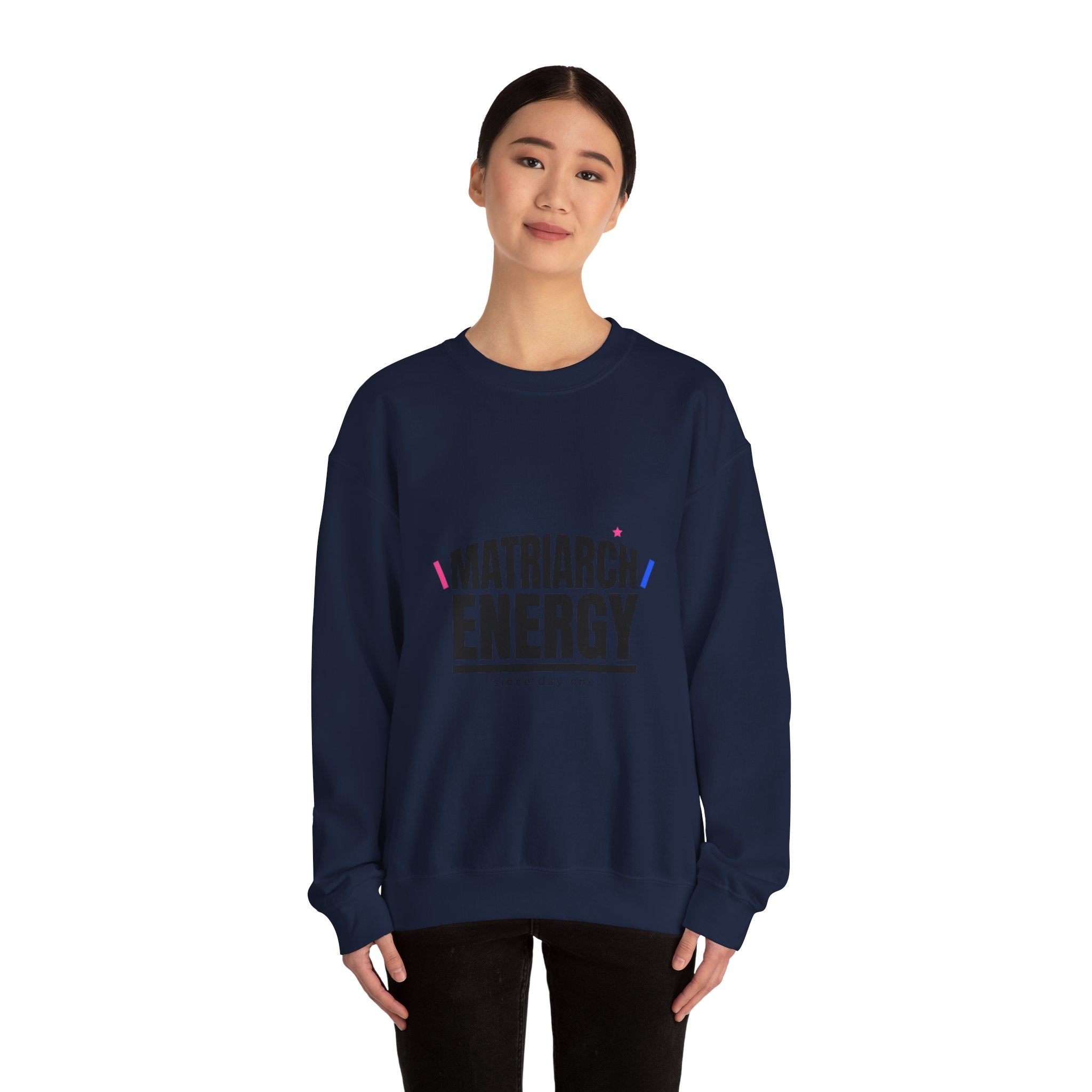 Matriarch Energy Sweatshirt | Typographic Mom, Minimal Mother’s Day