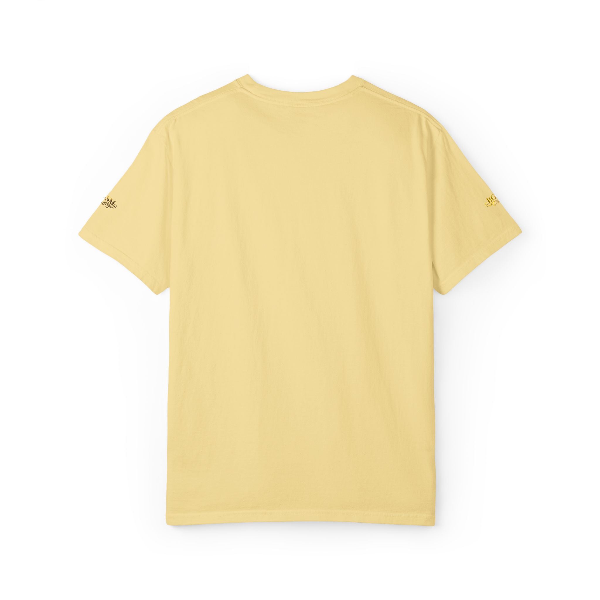 Autumn Fox Pocket T-Shirt — Rust Garment-Dyed Tee with Pocket Fox Design