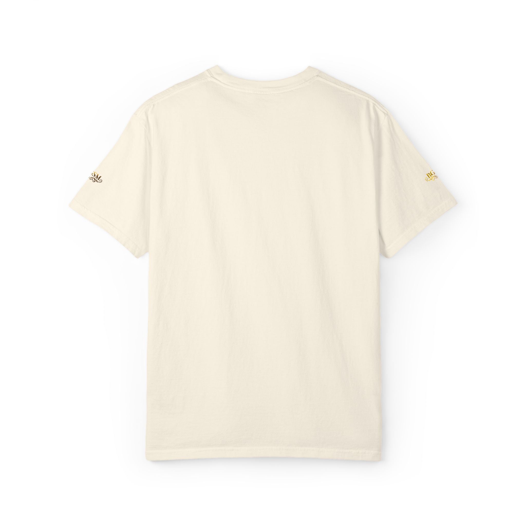 Autumn Fox Pocket T-Shirt — Rust Garment-Dyed Tee with Pocket Fox Design