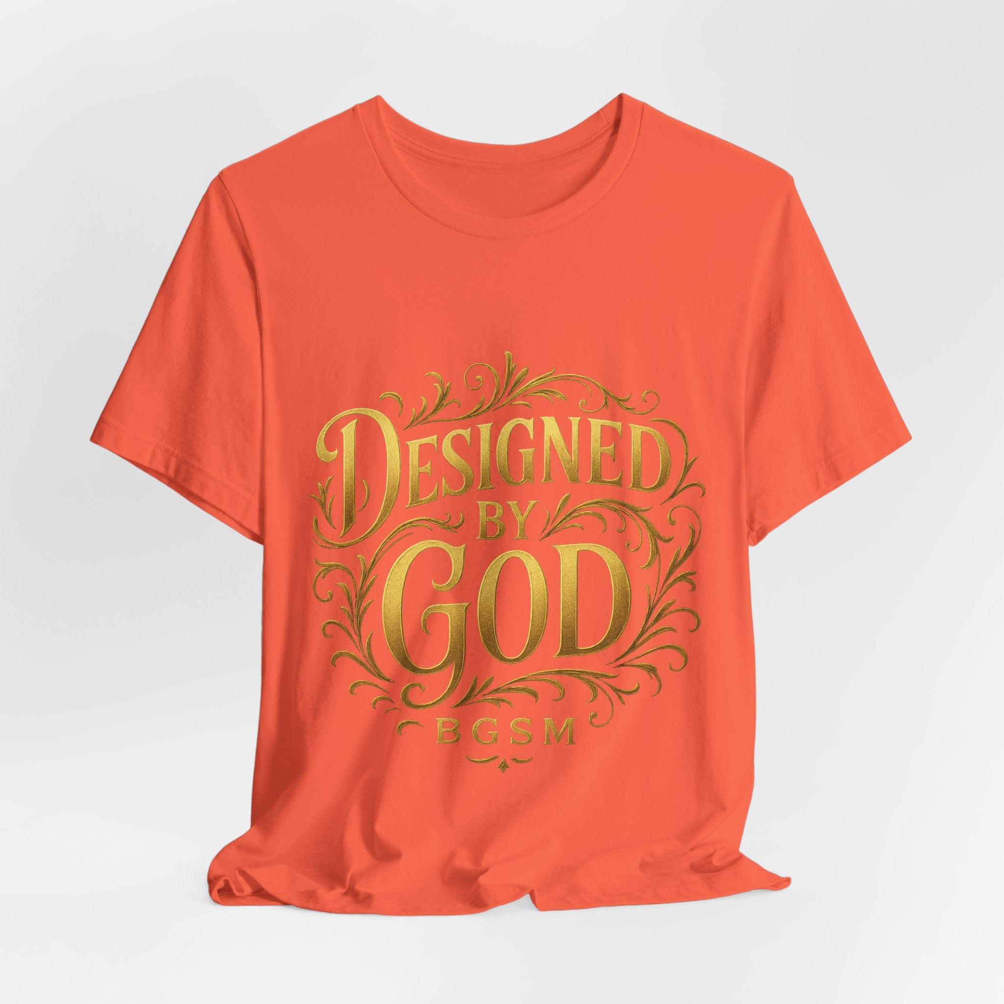 BGSM Designed by God Tee — Inspirational Christian Short Sleeve Shirt (BGSM)