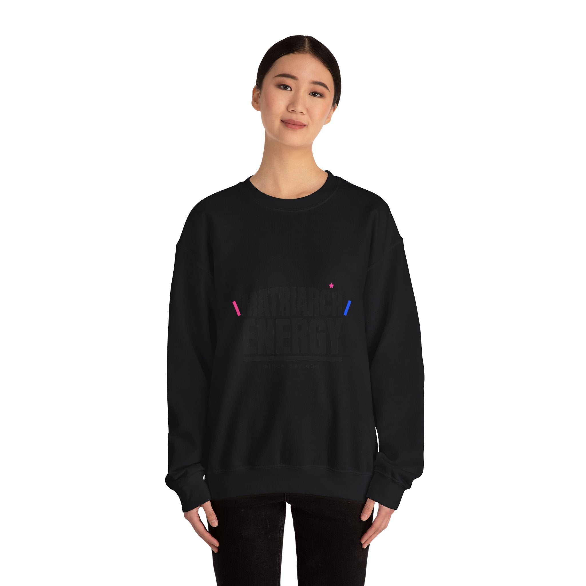Matriarch Energy Sweatshirt | Typographic Mom, Minimal Mother’s Day