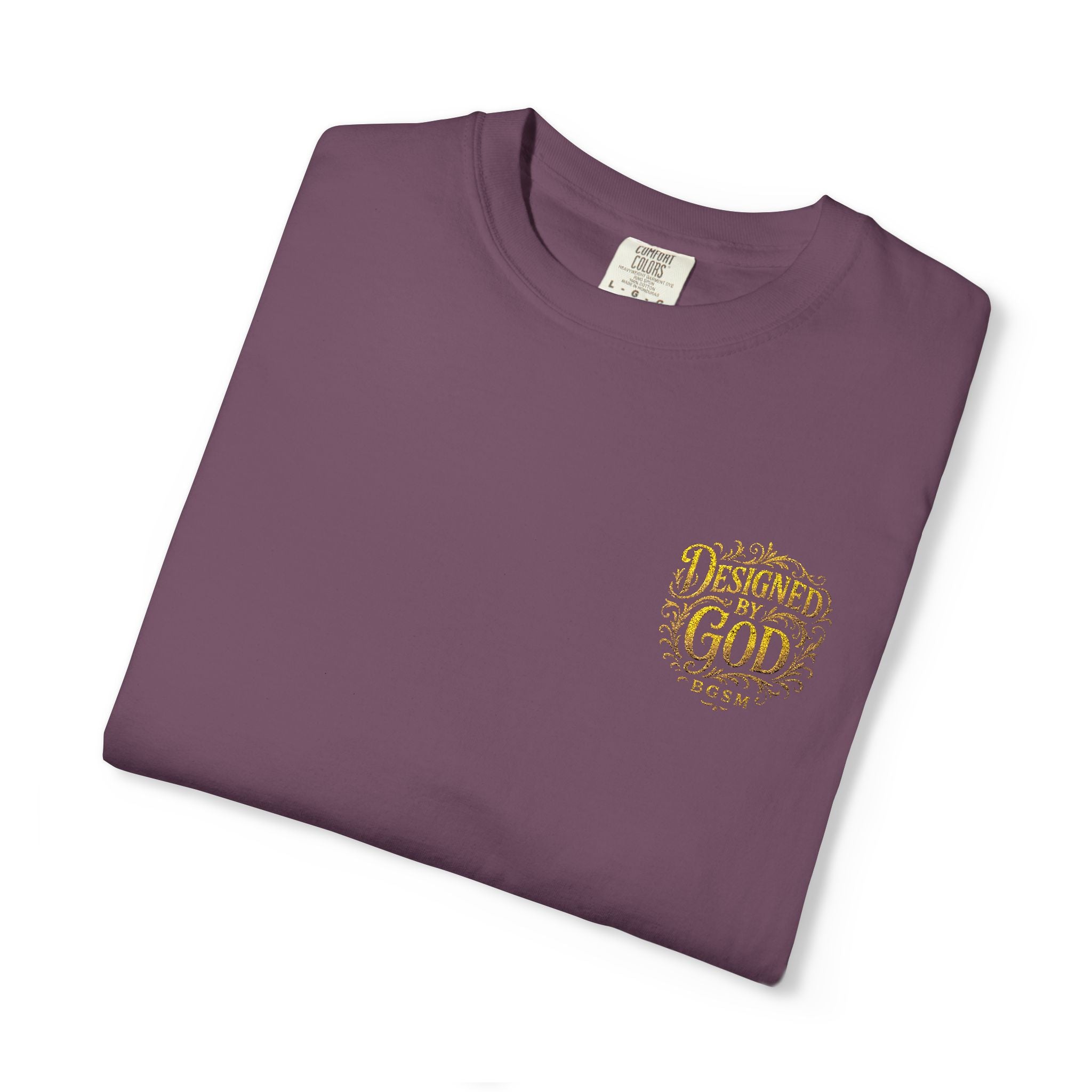 Autumn Fox Pocket T-Shirt — Rust Garment-Dyed Tee with Pocket Fox Design
