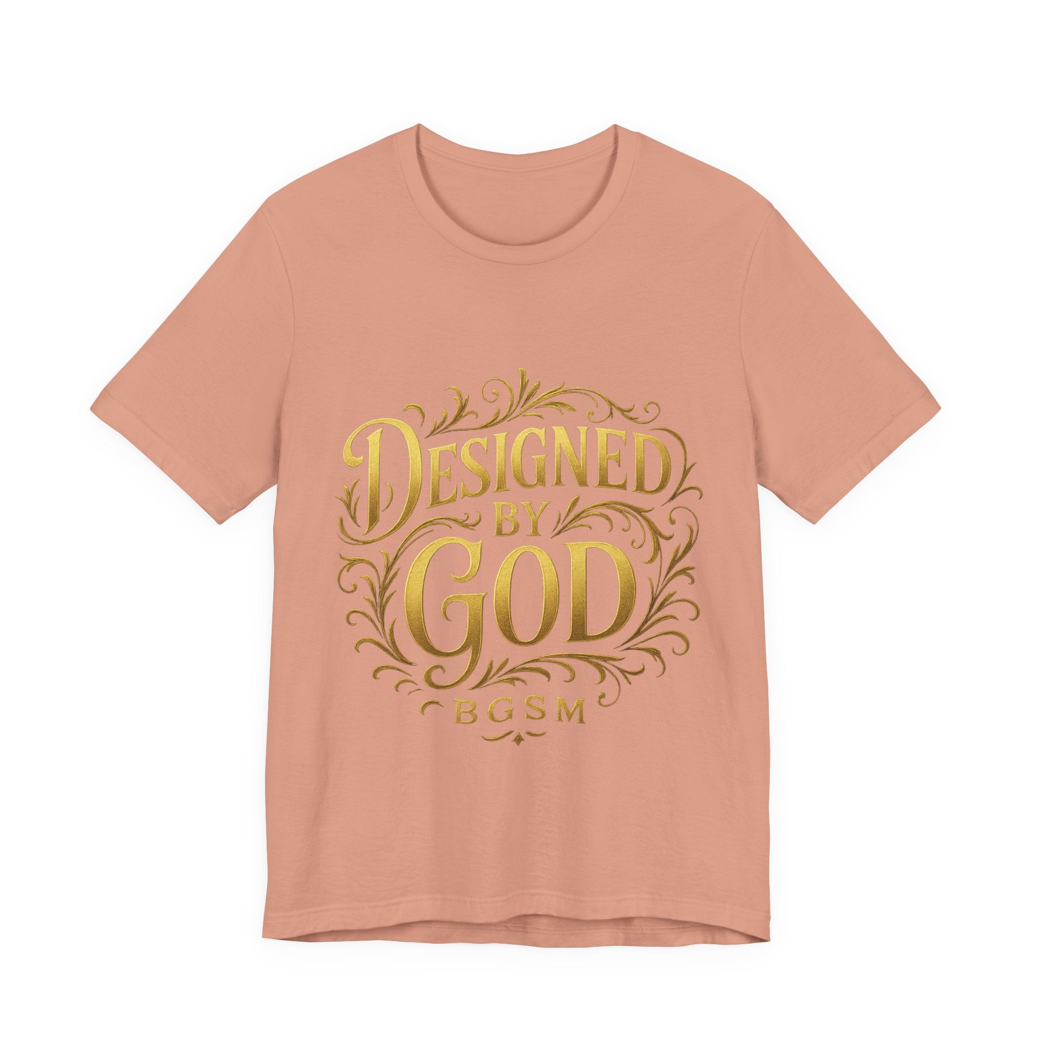 BGSM Designed by God Tee — Inspirational Christian Short Sleeve Shirt (BGSM)