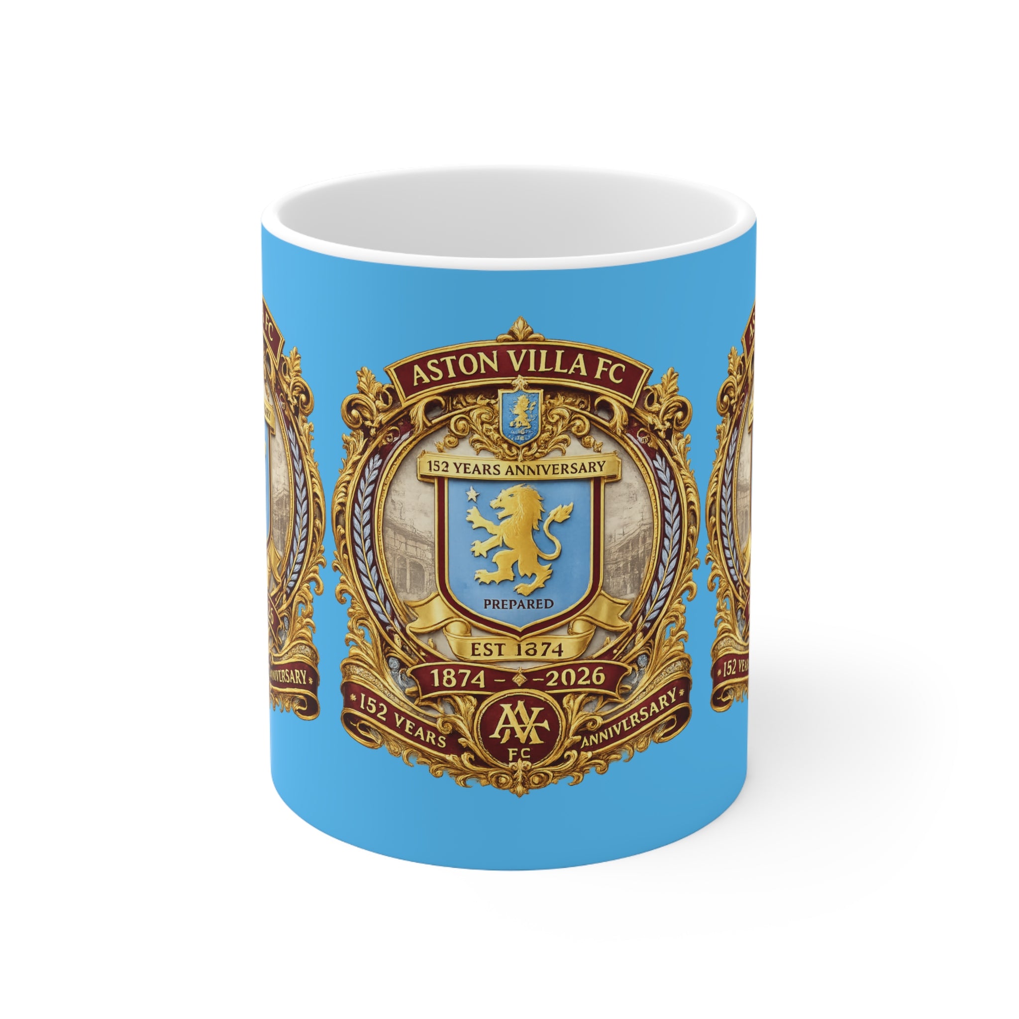 Gold Crest Ceramic Mug – 11oz & 15oz Commemorative Anniversary Design