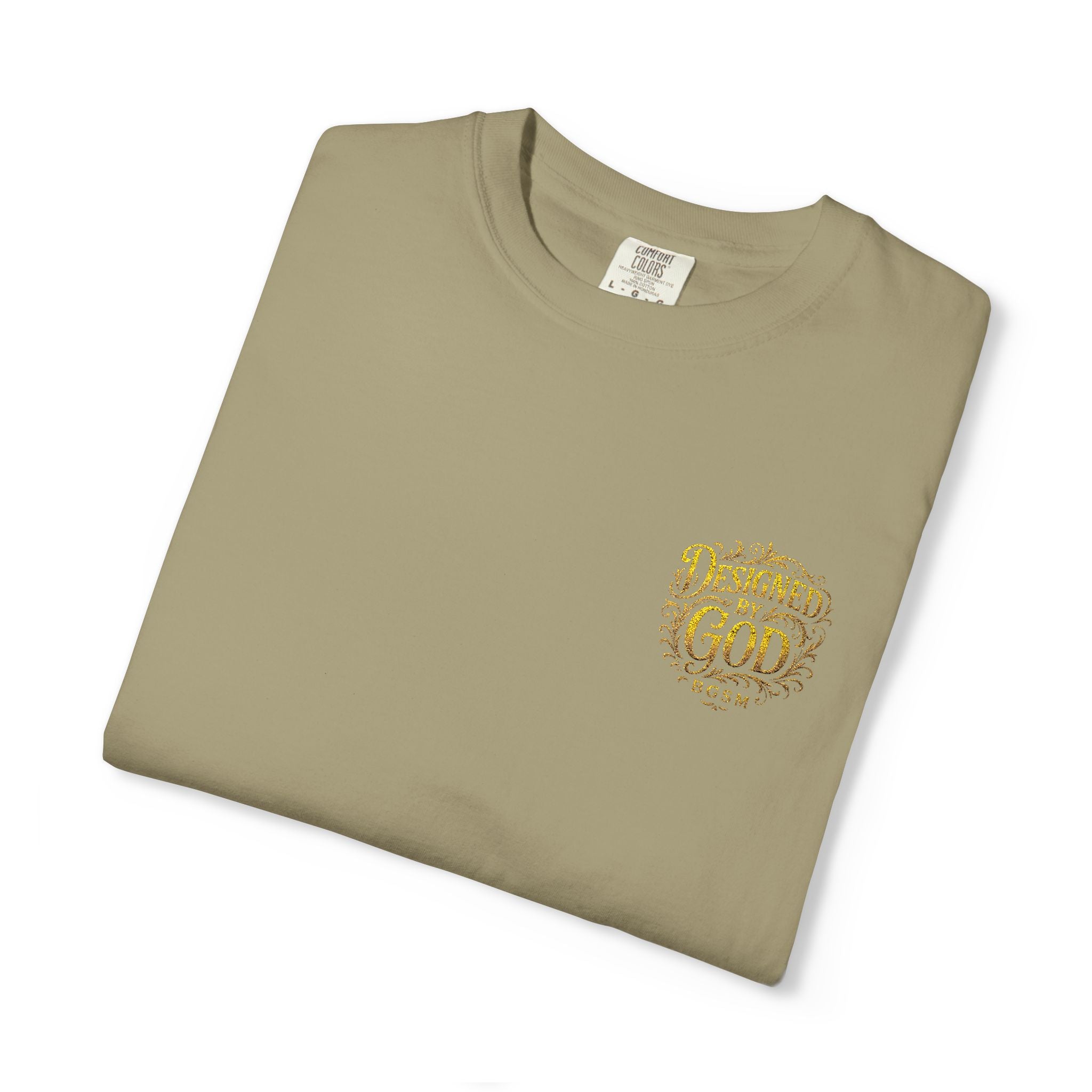 Autumn Fox Pocket T-Shirt — Rust Garment-Dyed Tee with Pocket Fox Design