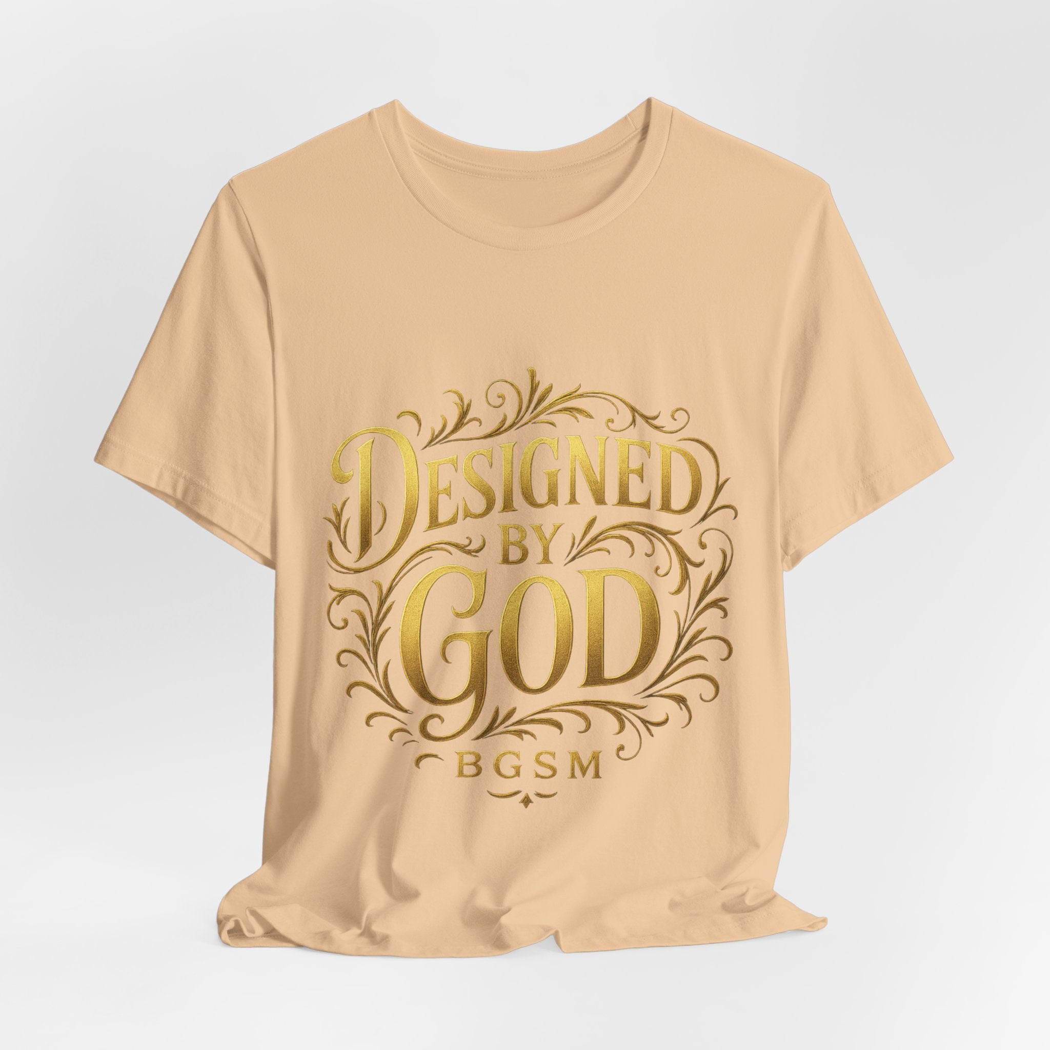 BGSM Designed by God Tee — Inspirational Christian Short Sleeve Shirt (BGSM)