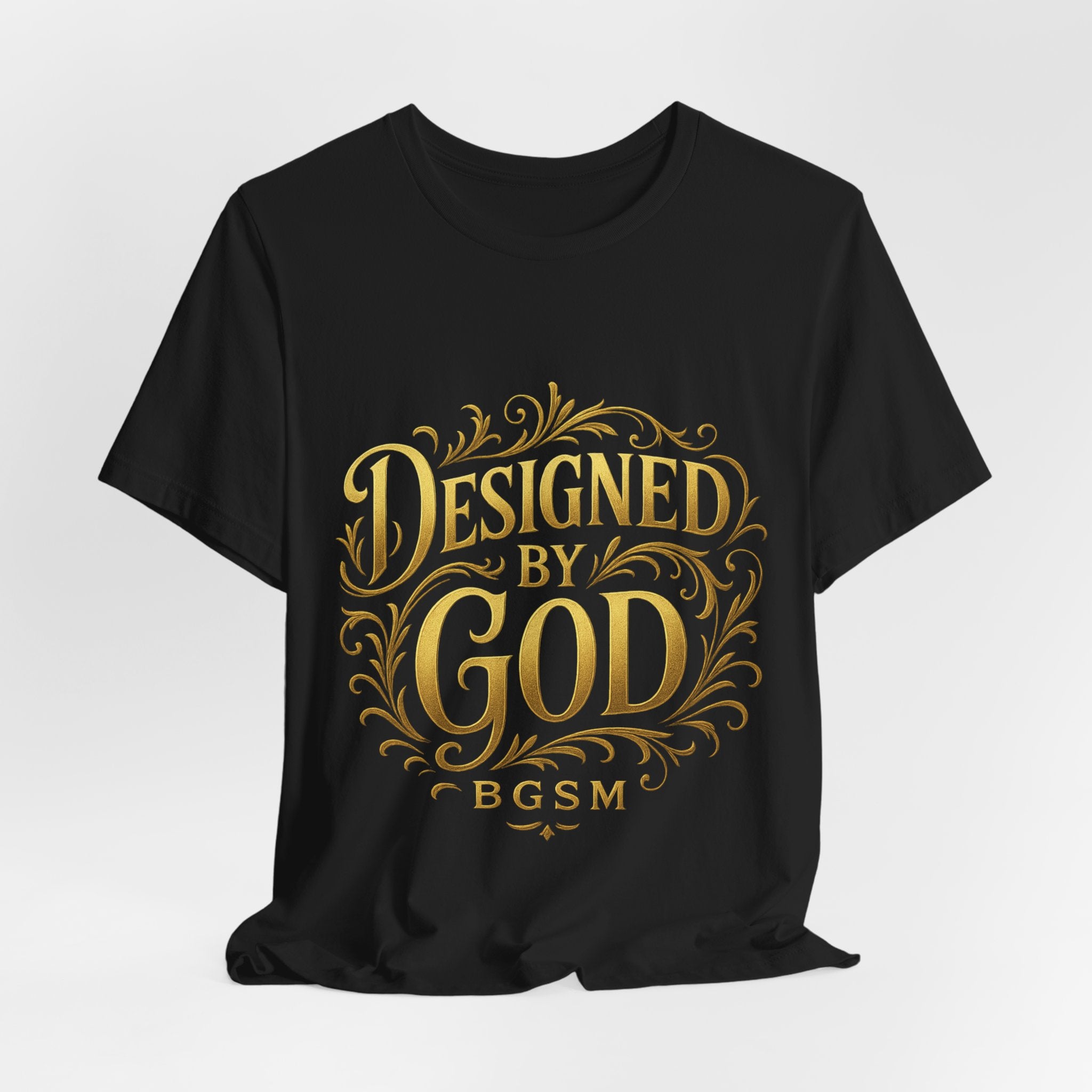 BGSM Designed by God Tee — Inspirational Christian Short Sleeve Shirt (BGSM)