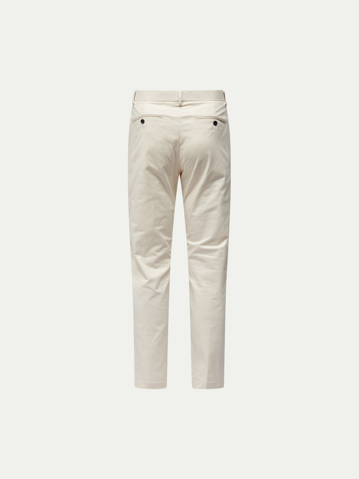 Dean Stretch Cotton Trouser in Egret