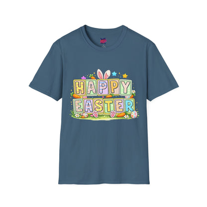 BGSM Happy Easter T-Shirt — Pastel Bunny &amp; Eggs Holiday Tee