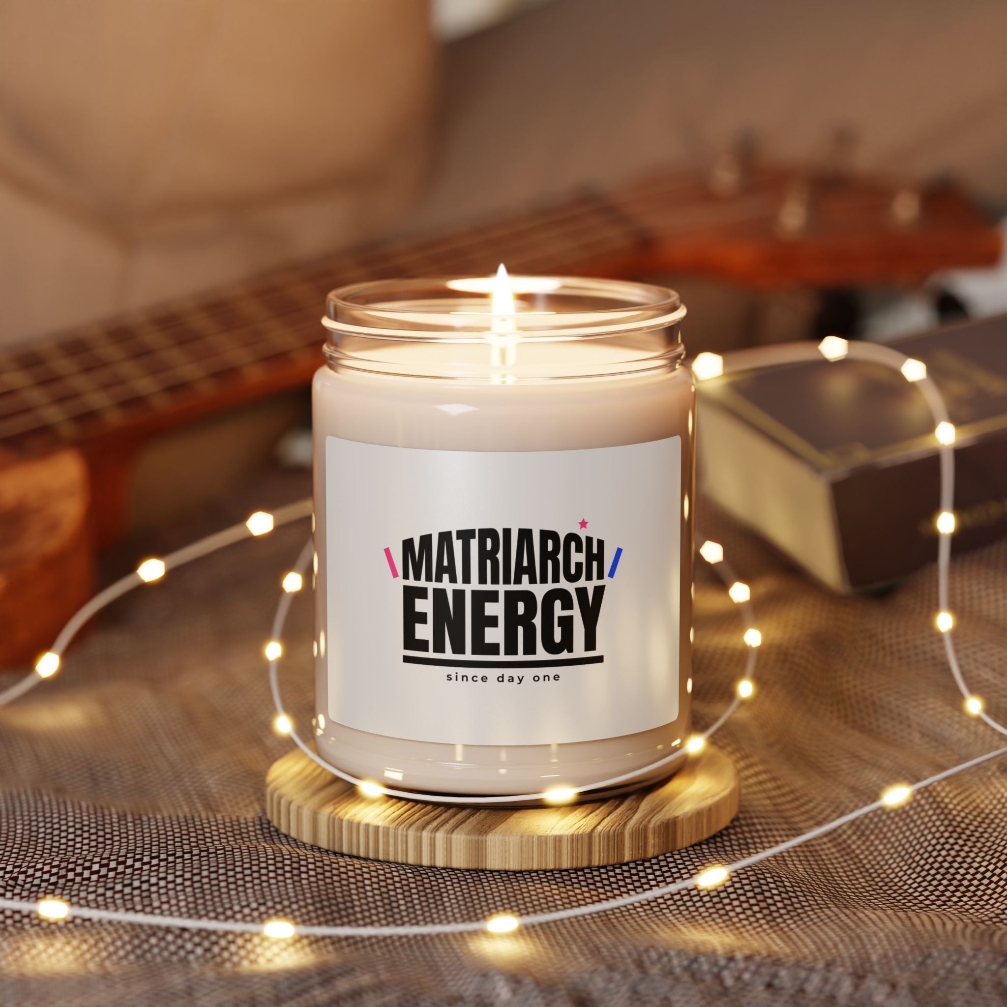 Matriarch Energy Candle | Soy Scented Candle, Minimal Typographic Mom
