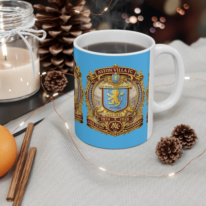 Gold Crest Ceramic Mug – 11oz &amp; 15oz Commemorative Anniversary Design