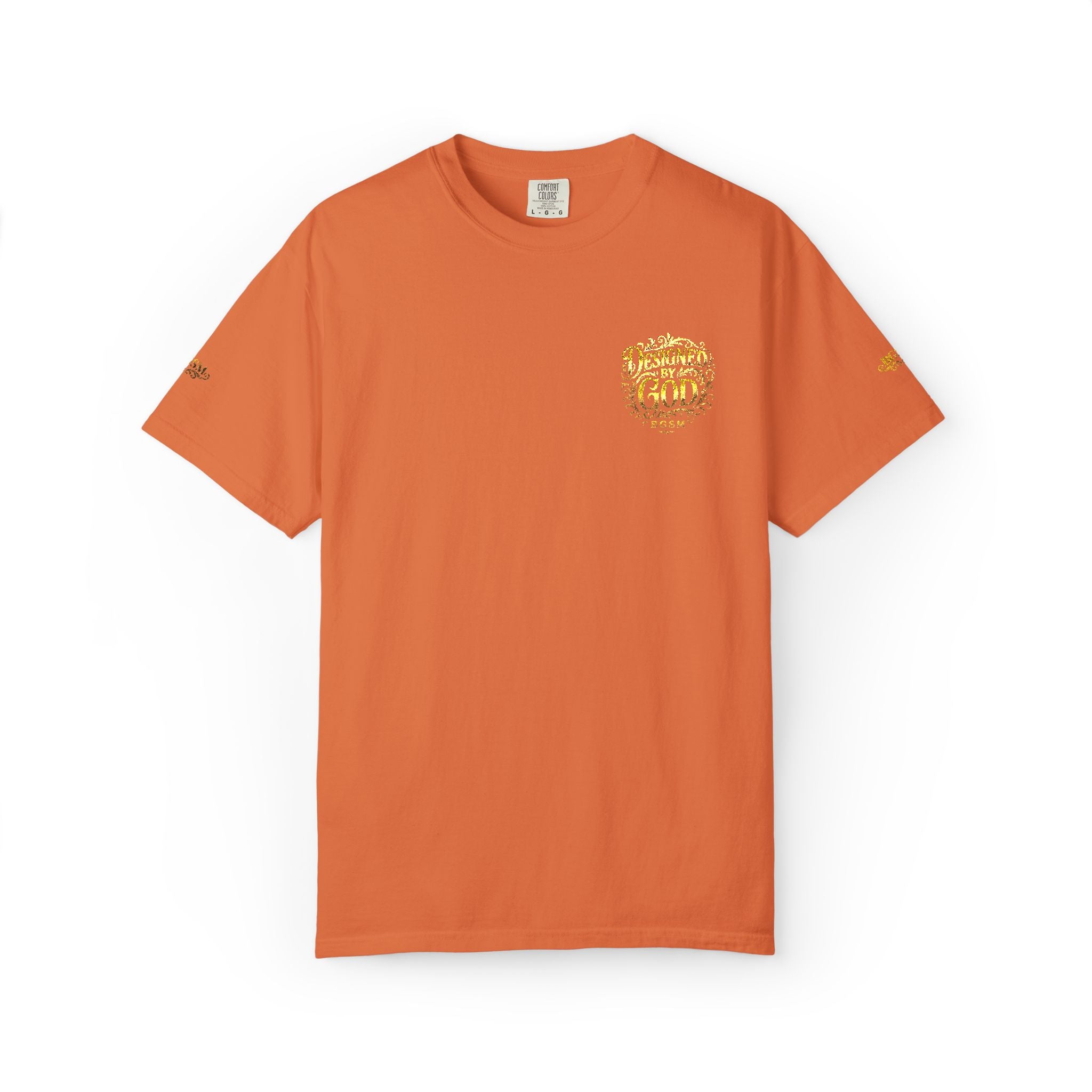 Autumn Fox Pocket T-Shirt — Rust Garment-Dyed Tee with Pocket Fox Design