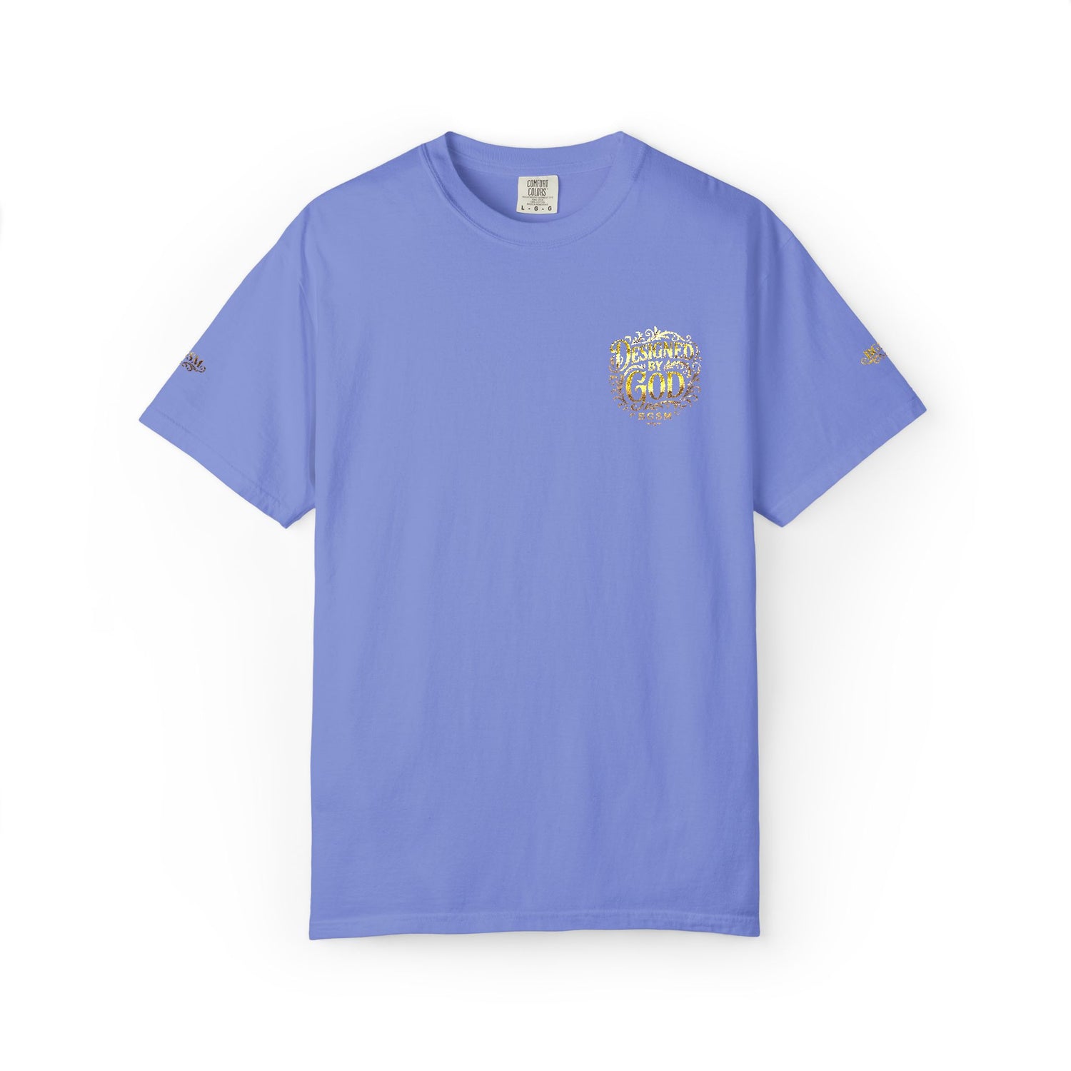 Autumn Fox Pocket T-Shirt — Rust Garment-Dyed Tee with Pocket Fox Design