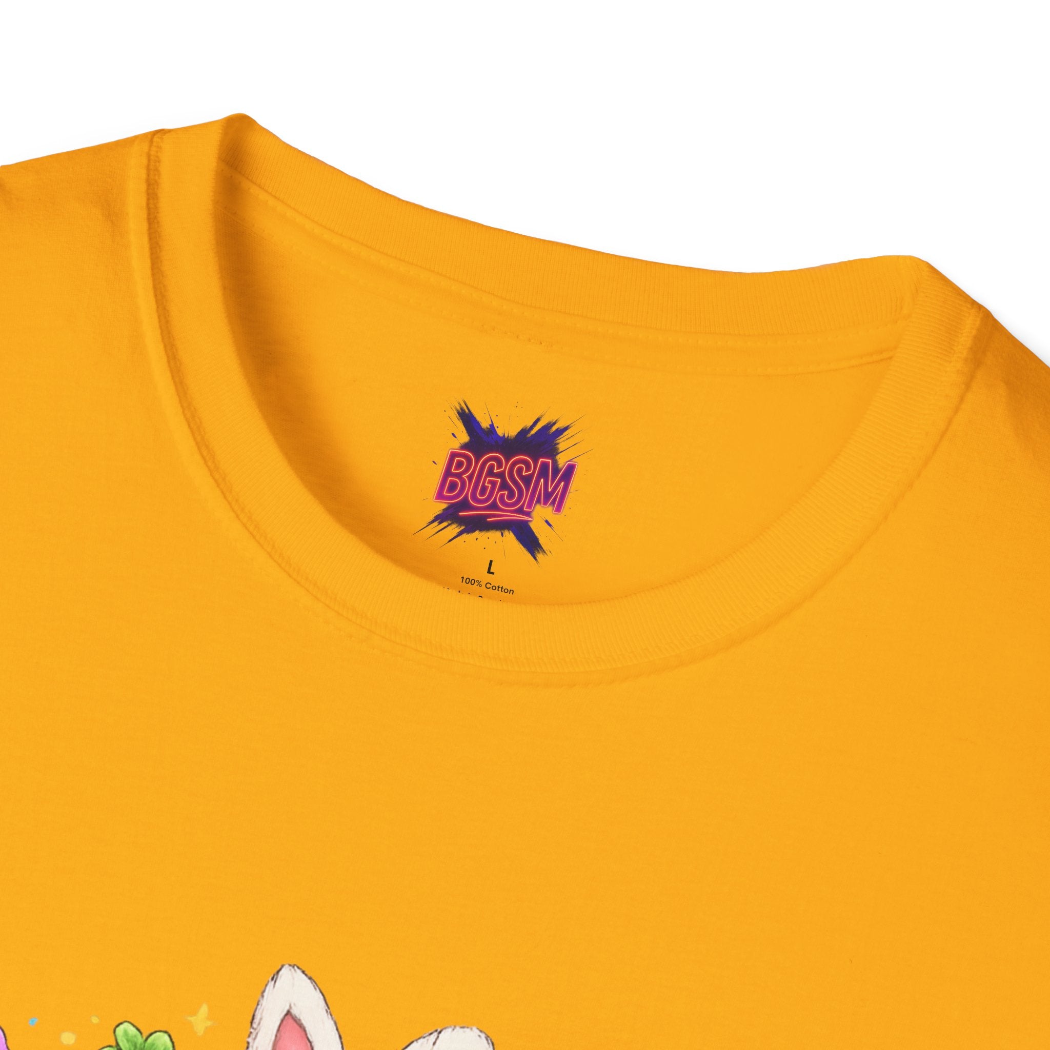 BGSM Happy Easter T-Shirt — Pastel Bunny &amp; Eggs Holiday Tee