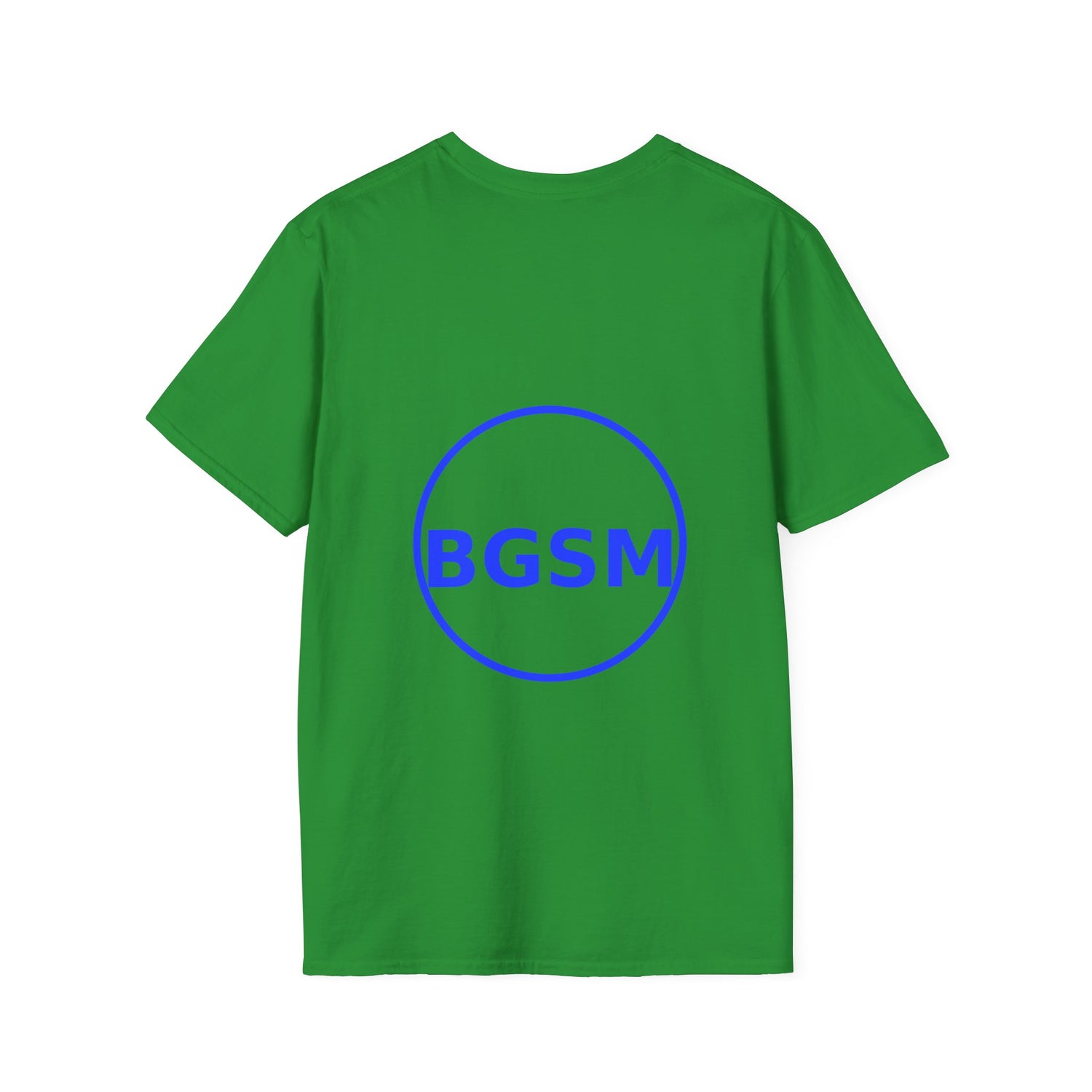 BGSM Monogram T-Shirt — Decorative Gold Front &amp; Blue Circle Back