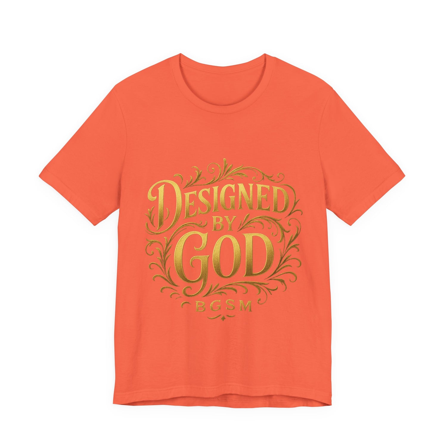BGSM Designed by God Tee — Inspirational Christian Short Sleeve Shirt (BGSM)