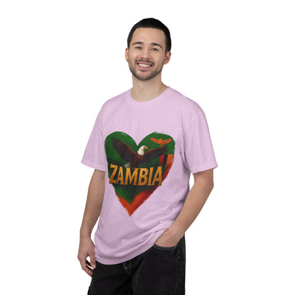 BGSM Zambia Heart Eagle T-Shirt — Patriotic Zambia Graphic Tee