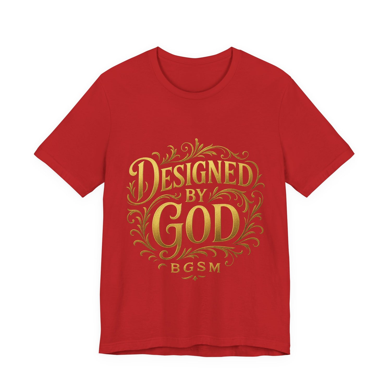 BGSM Designed by God Tee — Inspirational Christian Short Sleeve Shirt (BGSM)