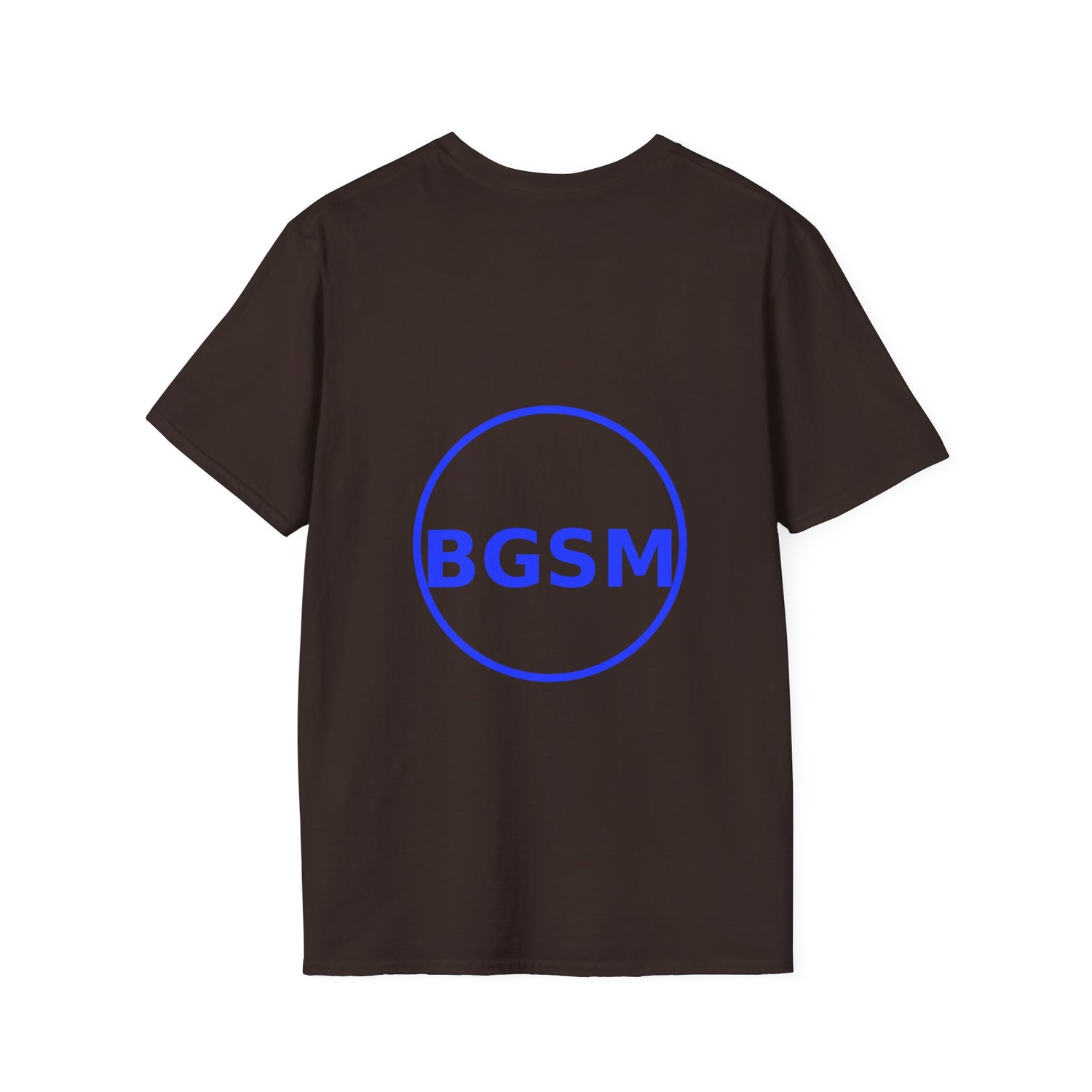 BGSM Monogram T-Shirt — Decorative Gold Front &amp; Blue Circle Back
