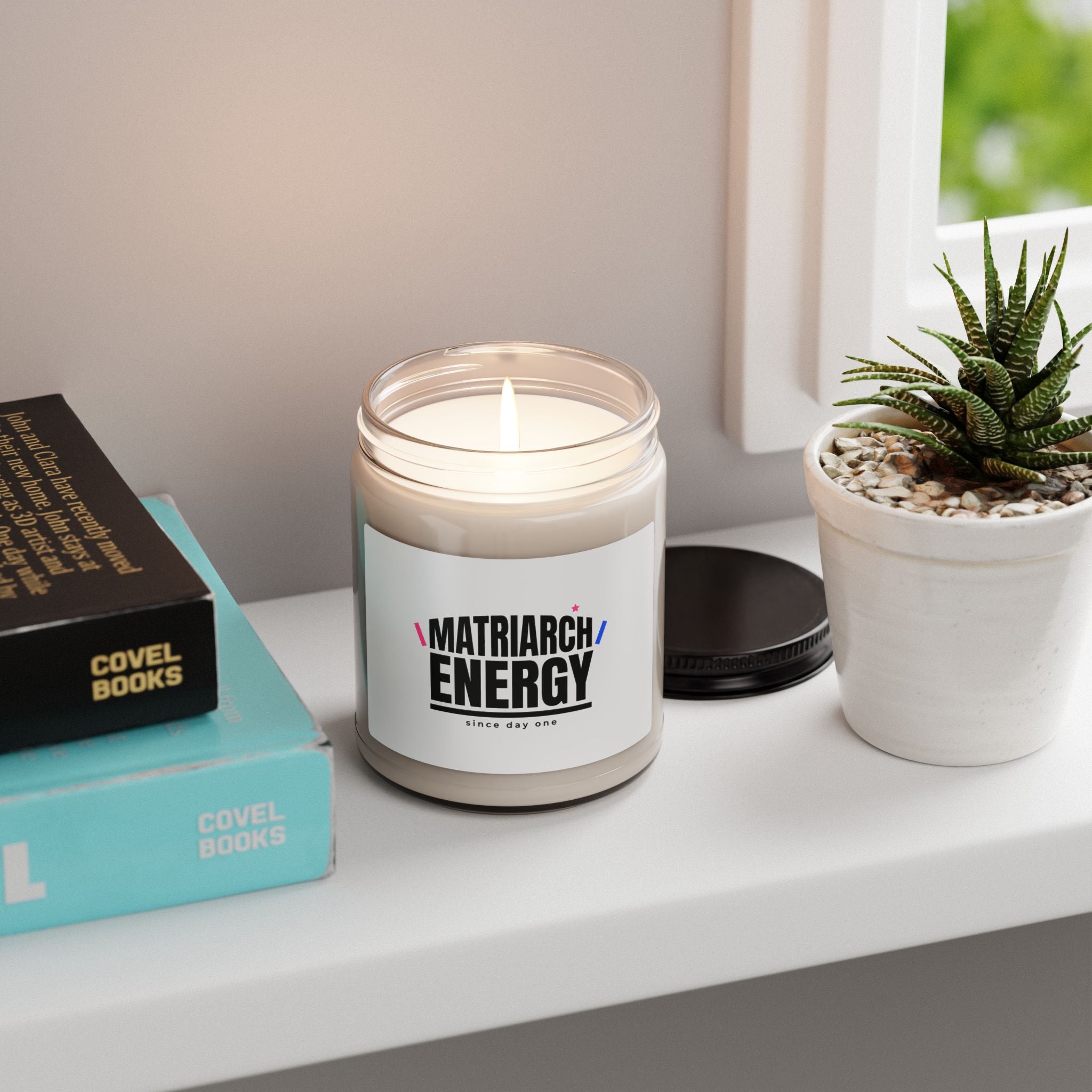 Matriarch Energy Candle | Soy Scented Candle, Minimal Typographic Mom