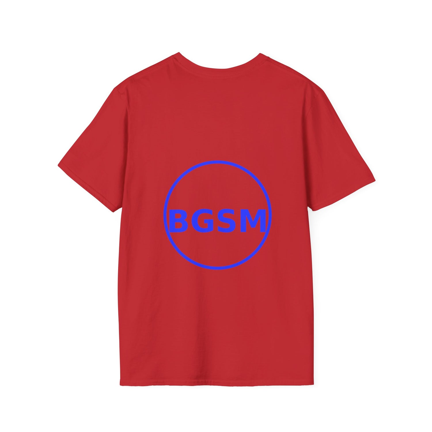 BGSM Monogram T-Shirt — Decorative Gold Front &amp; Blue Circle Back