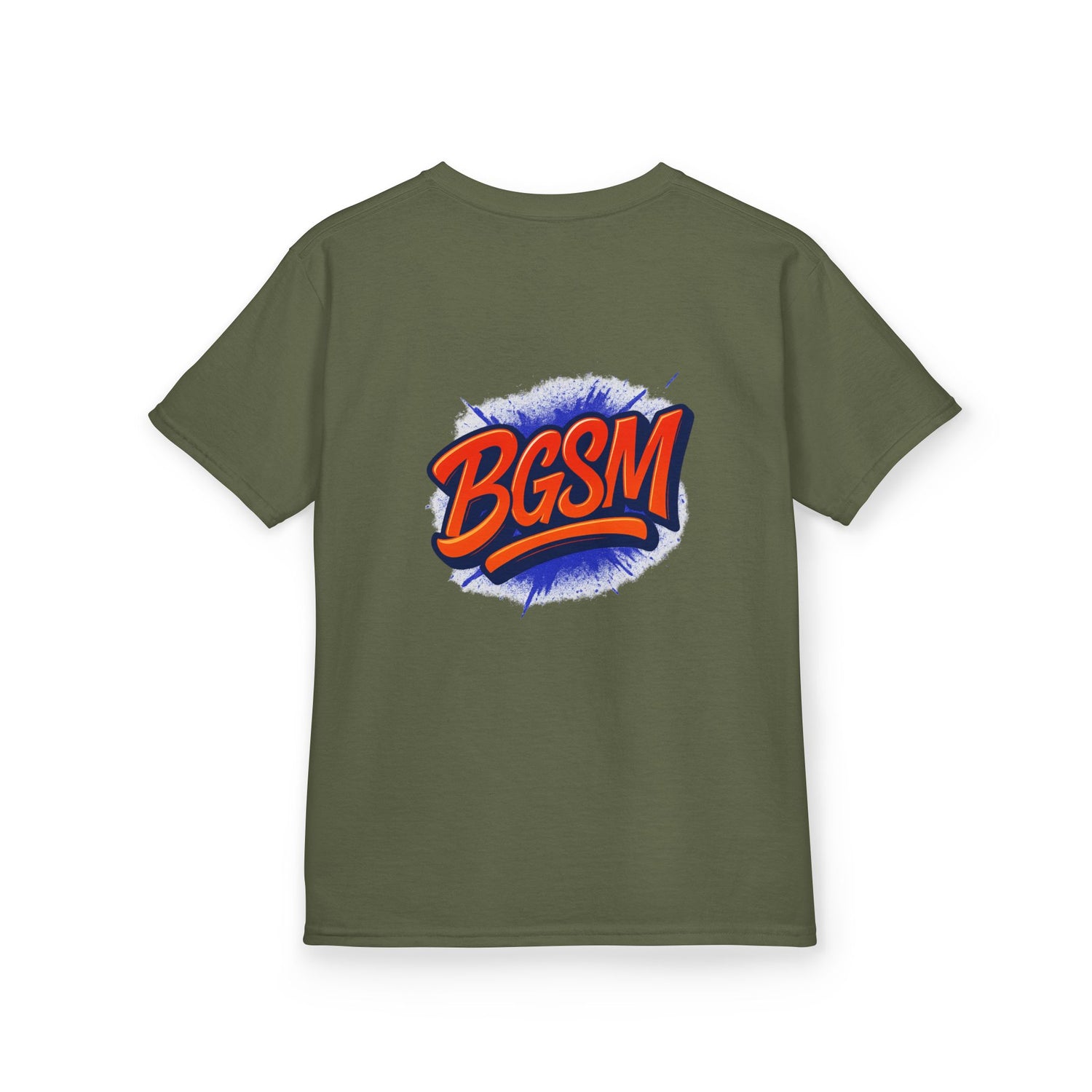 Kids Tee — "Rise Up and Pray" Christian Prayer Shirt with BGSM Back Logo