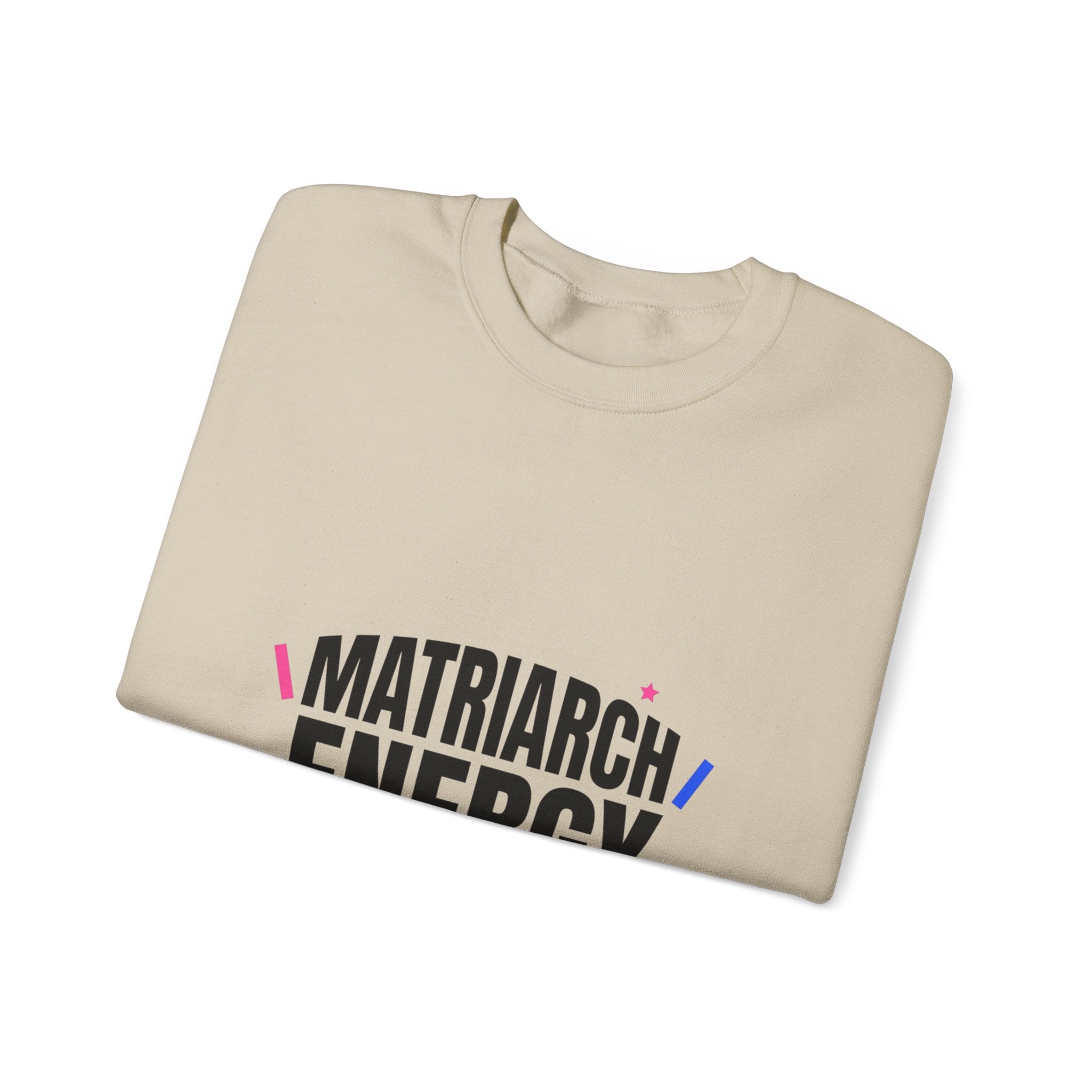 Matriarch Energy Sweatshirt | Typographic Mom, Minimal Mother’s Day