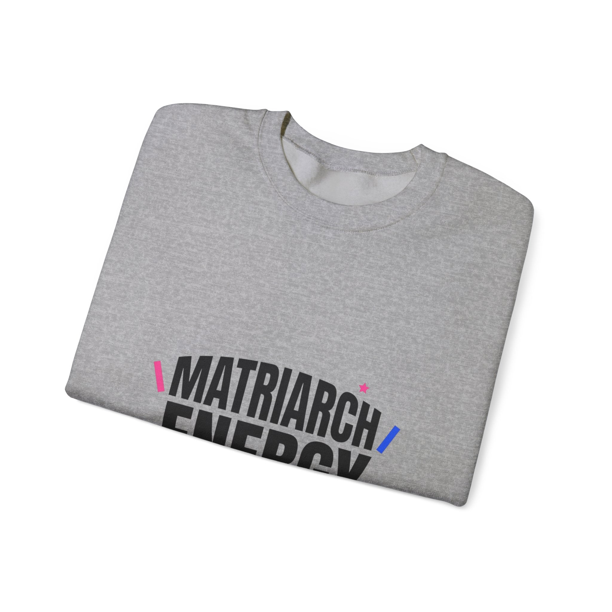 Matriarch Energy Sweatshirt | Typographic Mom, Minimal Mother’s Day