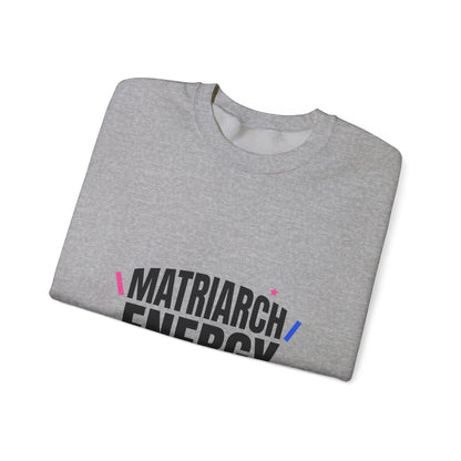Matriarch Energy Sweatshirt | Typographic Mom, Minimal Mother’s Day