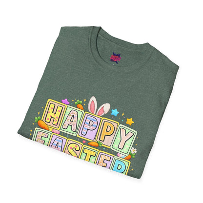 BGSM Happy Easter T-Shirt — Pastel Bunny &amp; Eggs Holiday Tee