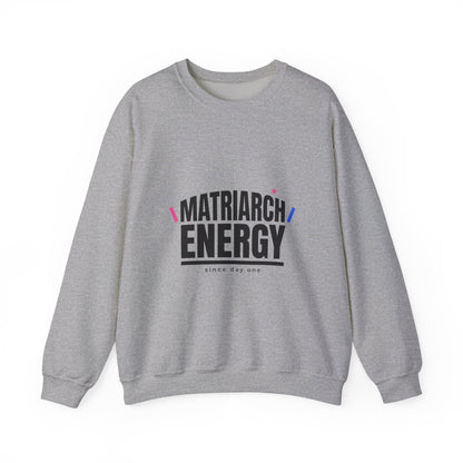 Matriarch Energy Sweatshirt | Typographic Mom, Minimal Mother’s Day