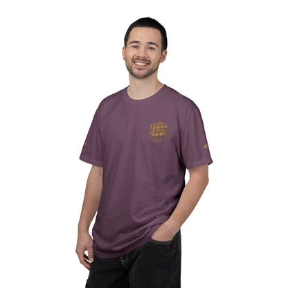 Autumn Fox Pocket T-Shirt — Rust Garment-Dyed Tee with Pocket Fox Design