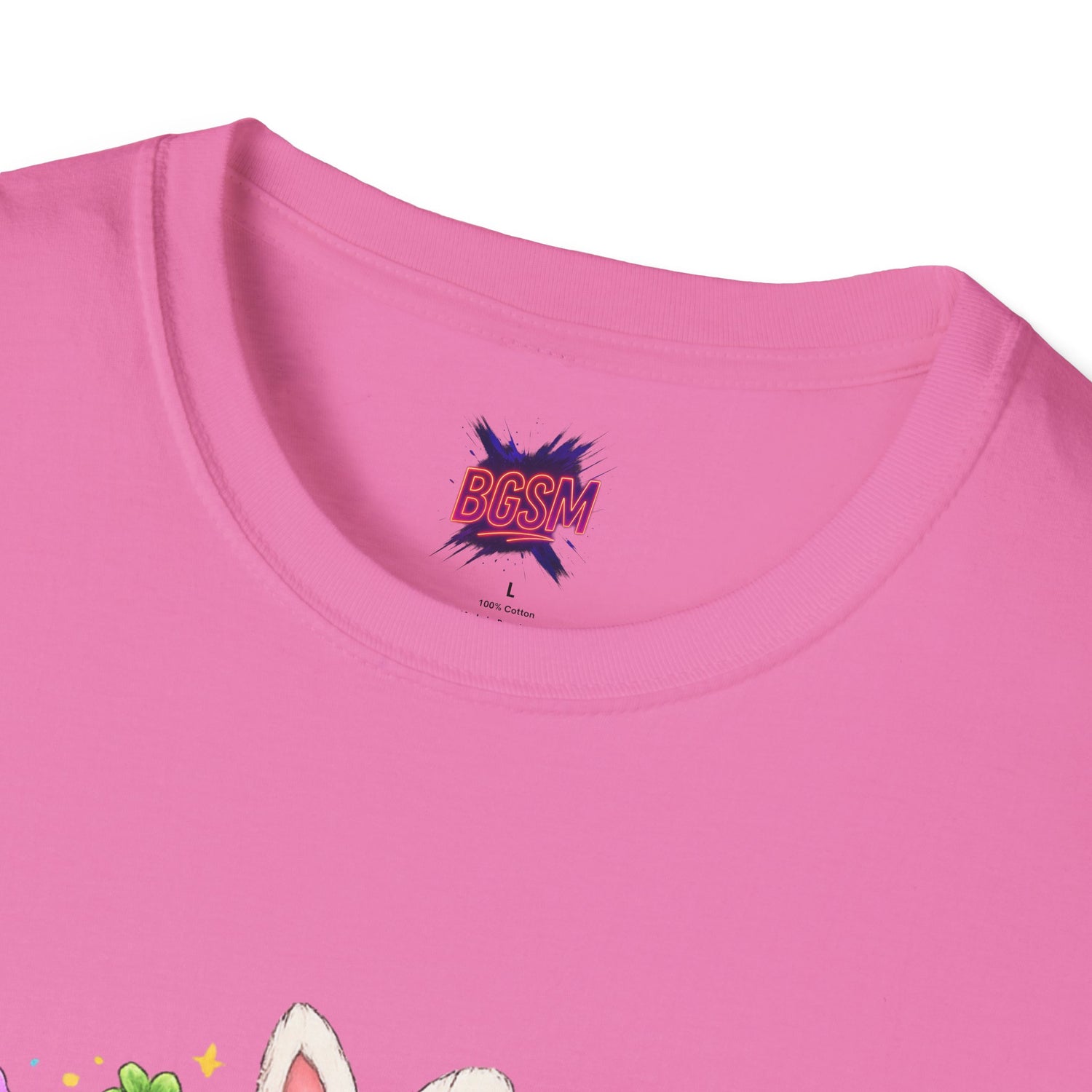 BGSM Happy Easter T-Shirt — Pastel Bunny &amp; Eggs Holiday Tee