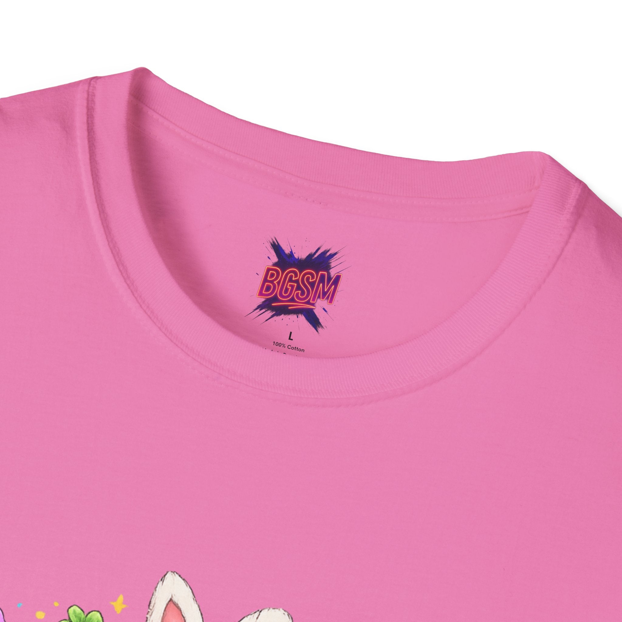 BGSM Happy Easter T-Shirt — Pastel Bunny &amp; Eggs Holiday Tee