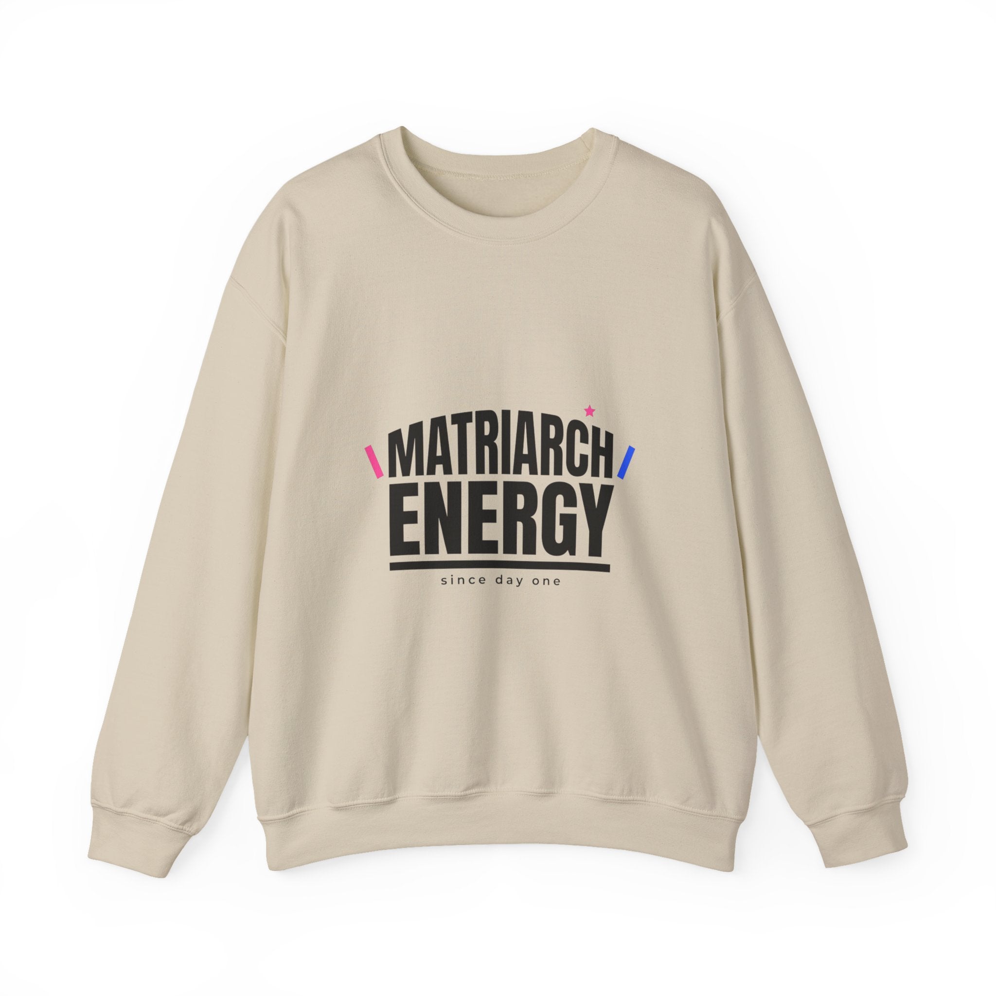 Matriarch Energy Sweatshirt | Typographic Mom, Minimal Mother’s Day