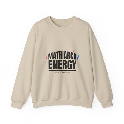 Matriarch Energy Sweatshirt | Typographic Mom, Minimal Mother’s Day