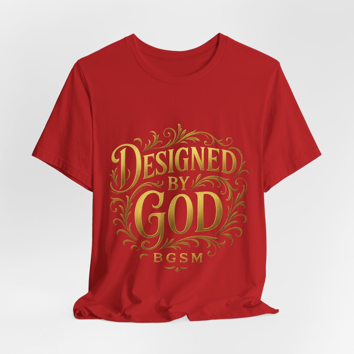 BGSM Designed by God Tee — Inspirational Christian Short Sleeve Shirt (BGSM)