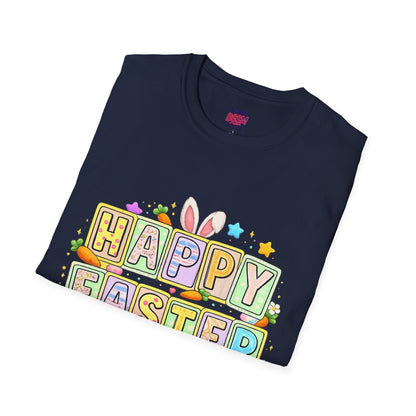 BGSM Happy Easter T-Shirt — Pastel Bunny &amp; Eggs Holiday Tee