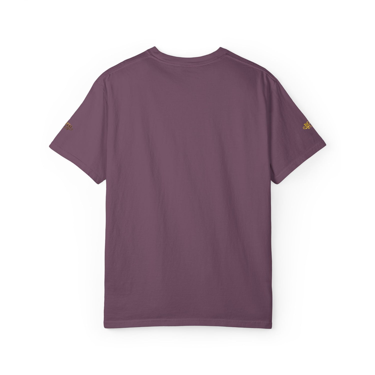 Autumn Fox Pocket T-Shirt — Rust Garment-Dyed Tee with Pocket Fox Design