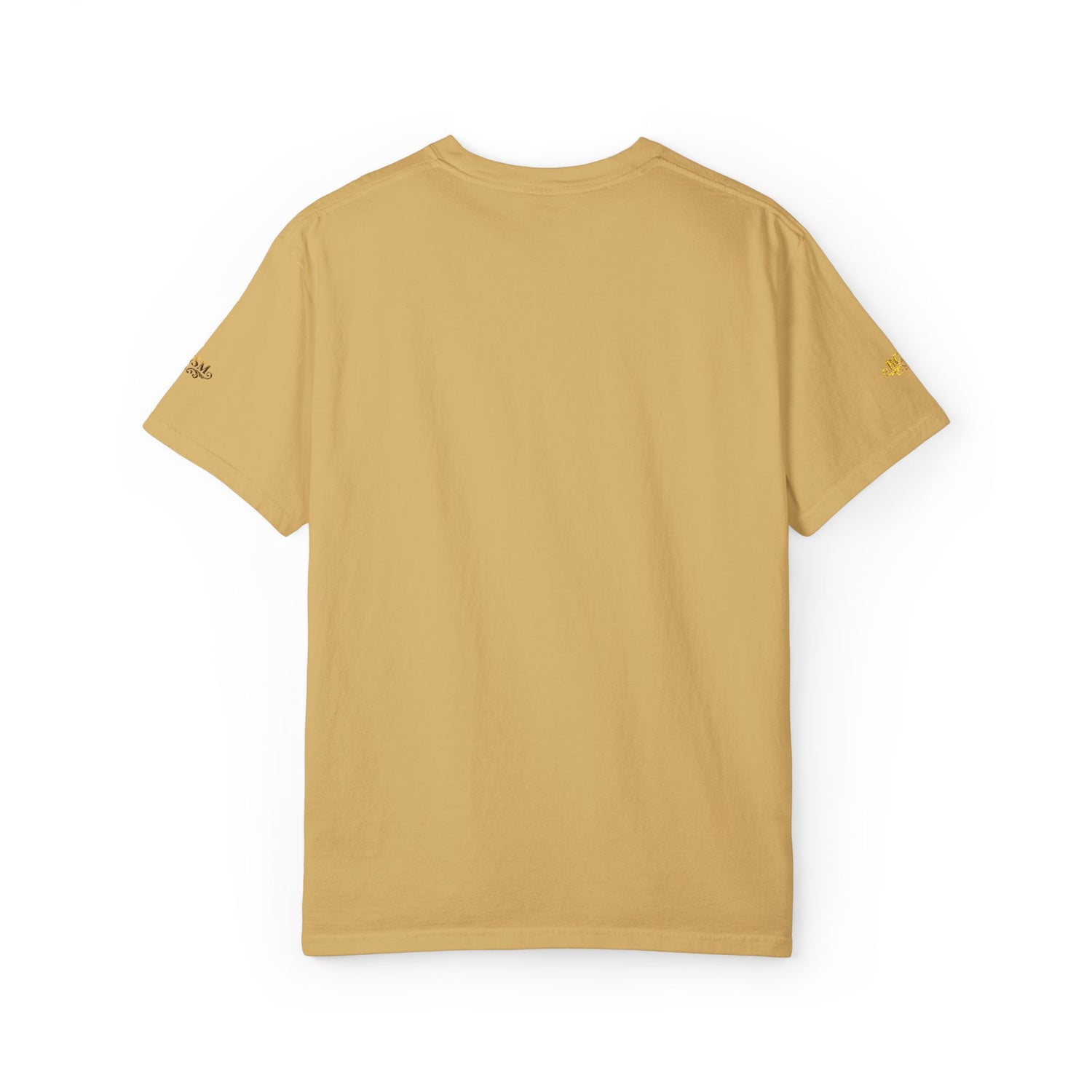 Autumn Fox Pocket T-Shirt — Rust Garment-Dyed Tee with Pocket Fox Design