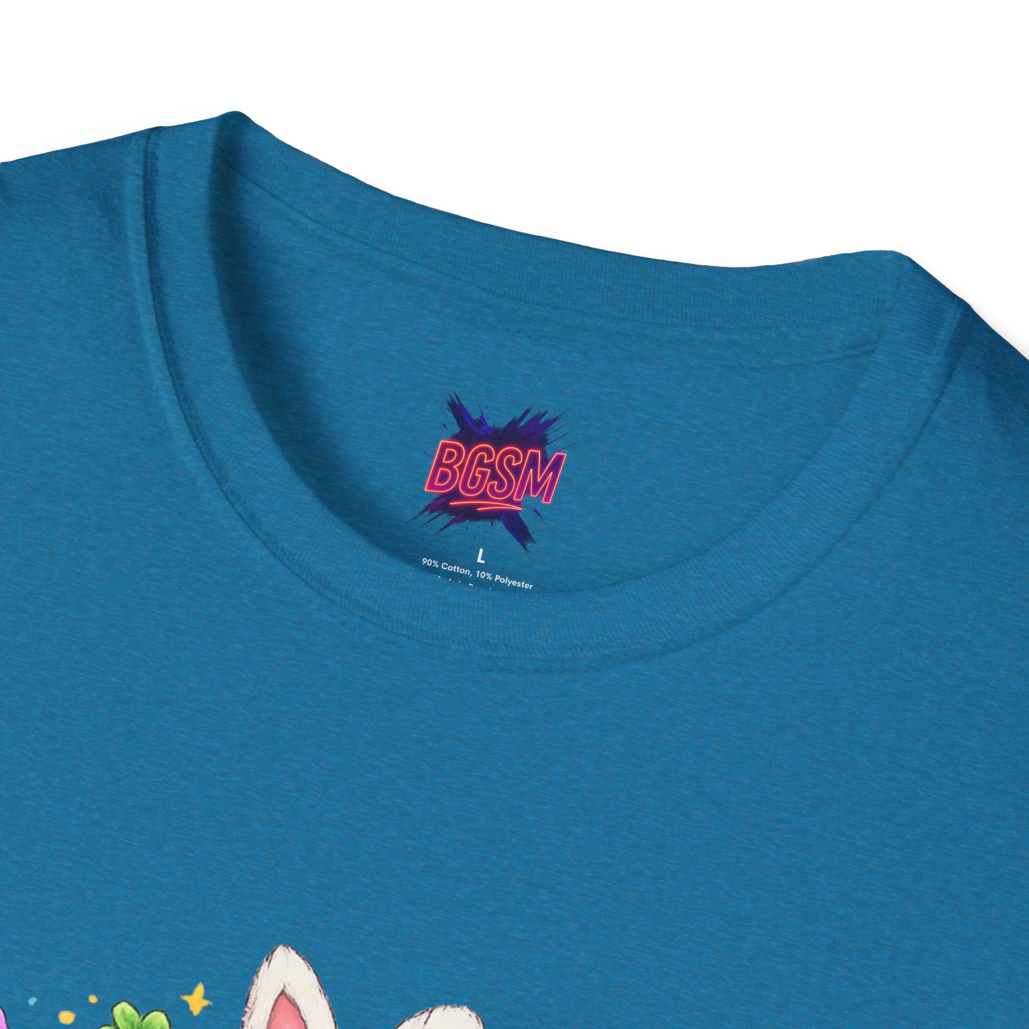 BGSM Happy Easter T-Shirt — Pastel Bunny &amp; Eggs Holiday Tee
