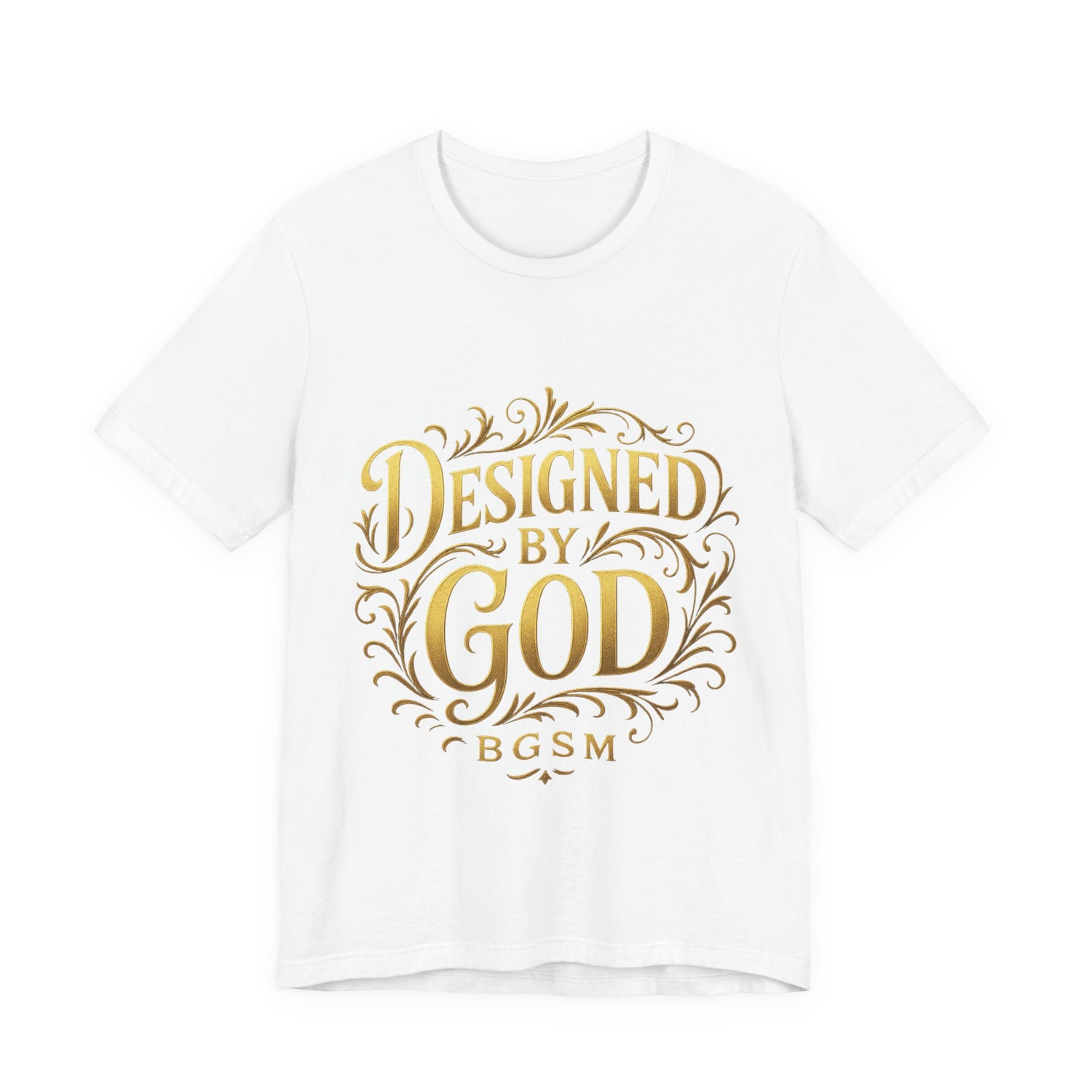 BGSM Designed by God Tee — Inspirational Christian Short Sleeve Shirt (BGSM)
