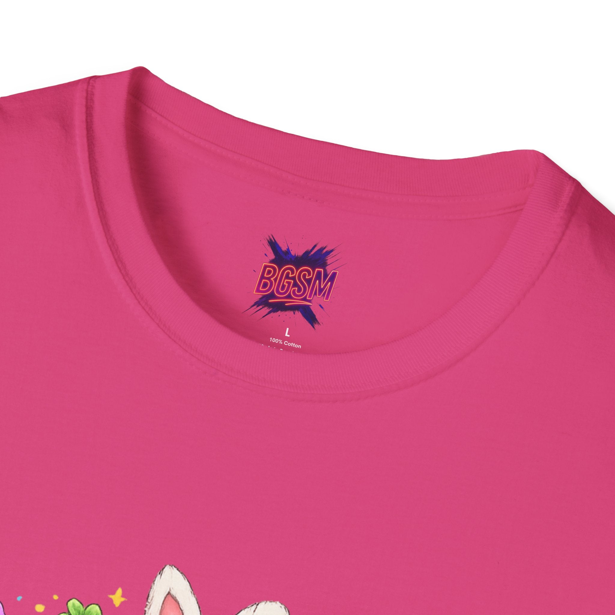 BGSM Happy Easter T-Shirt — Pastel Bunny &amp; Eggs Holiday Tee