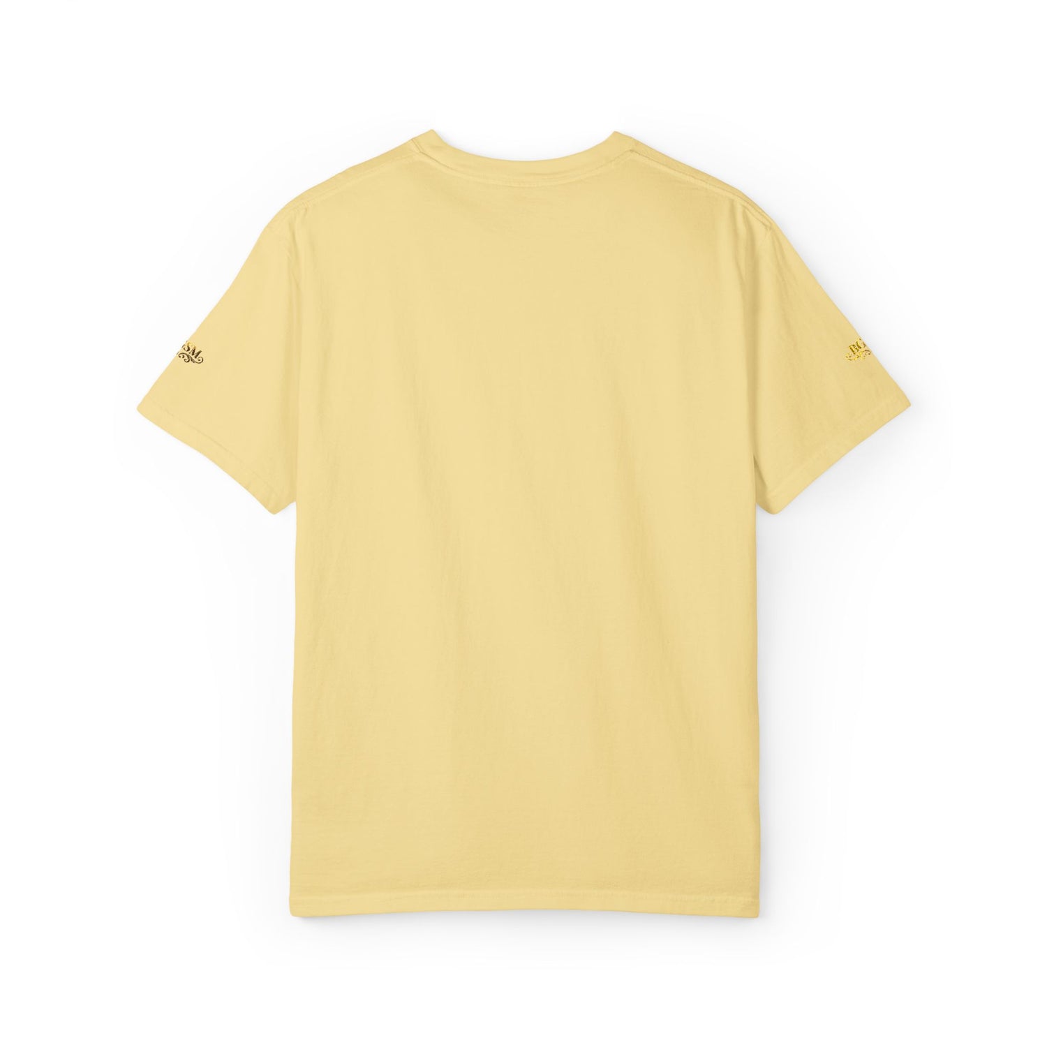 Autumn Fox Pocket T-Shirt — Rust Garment-Dyed Tee with Pocket Fox Design