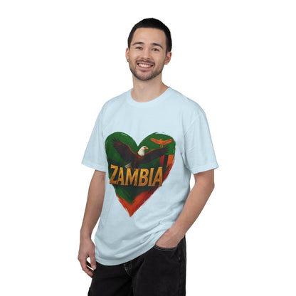BGSM Zambia Heart Eagle T-Shirt — Patriotic Zambia Graphic Tee