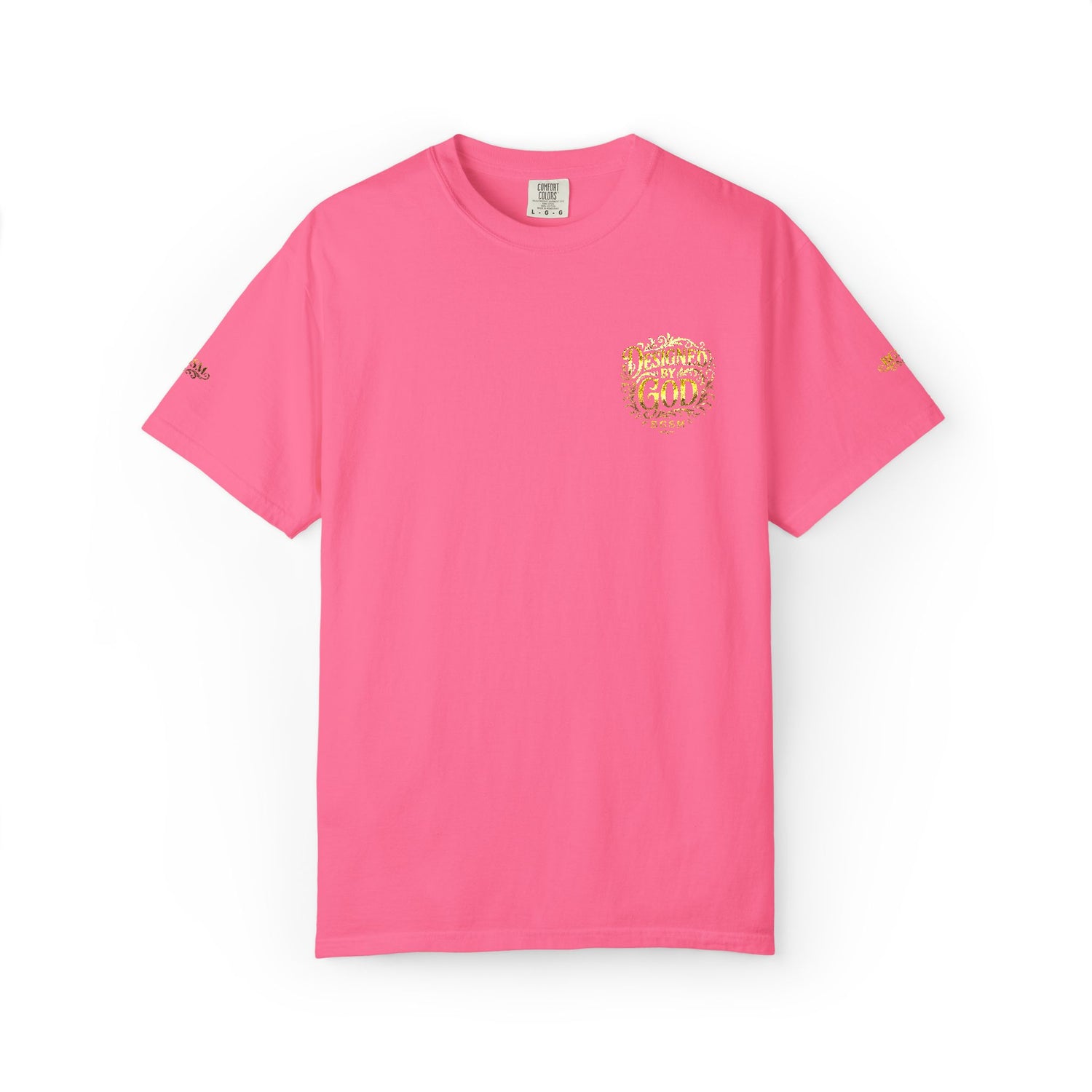 Autumn Fox Pocket T-Shirt — Rust Garment-Dyed Tee with Pocket Fox Design