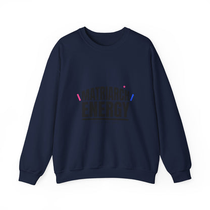 Matriarch Energy Sweatshirt | Typographic Mom, Minimal Mother’s Day