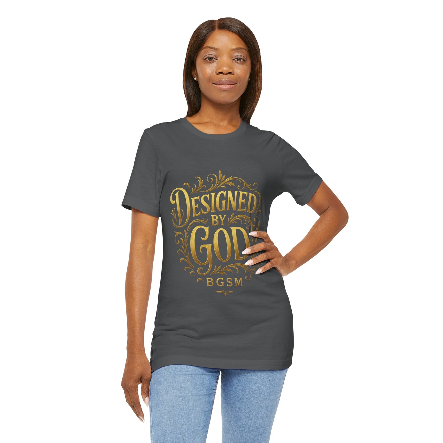 BGSM Designed by God Tee — Inspirational Christian Short Sleeve Shirt (BGSM)