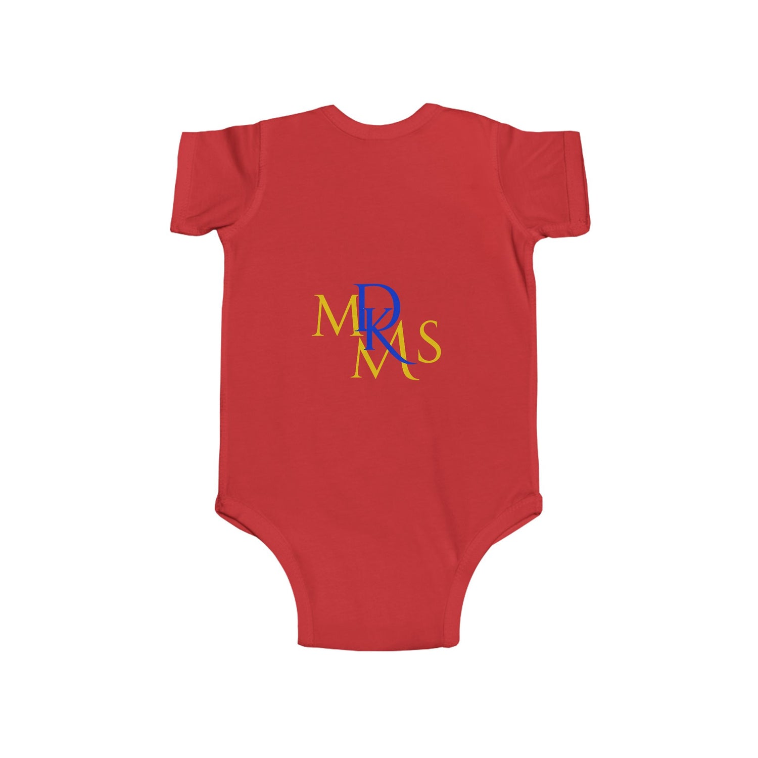 BGSM Happy Easter Baby Bodysuit — Infant Fine Jersey Easter Onesie with Colorful Block Design